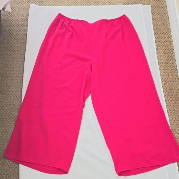 Vibrant Pink Wide-Leg Jumpsuit with Relaxed Fit 2xl - Picture 1 of 8